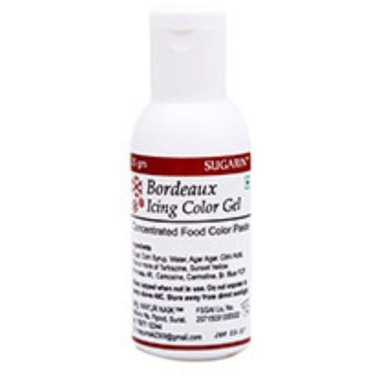 Sugarin Bordeaux Icing Color Gel Sugarin