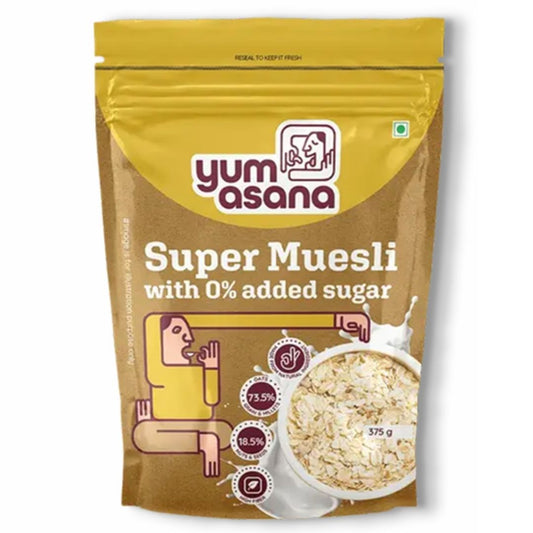 Super Muesli No Added Sugar 375g Yum Asana