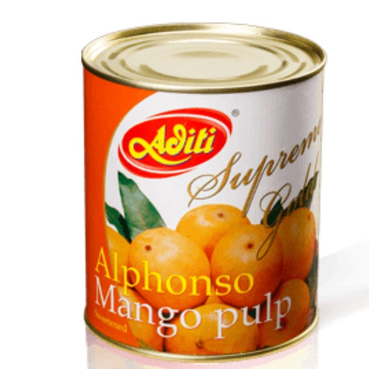 Supreme Gold Alphonso Mango Pulp Sweetened 850g Aditi