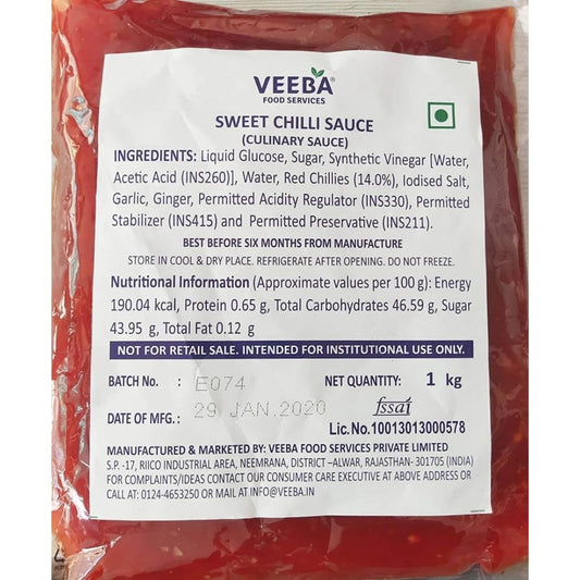 Sweet Chilli Sauce 1 Kg Veeba