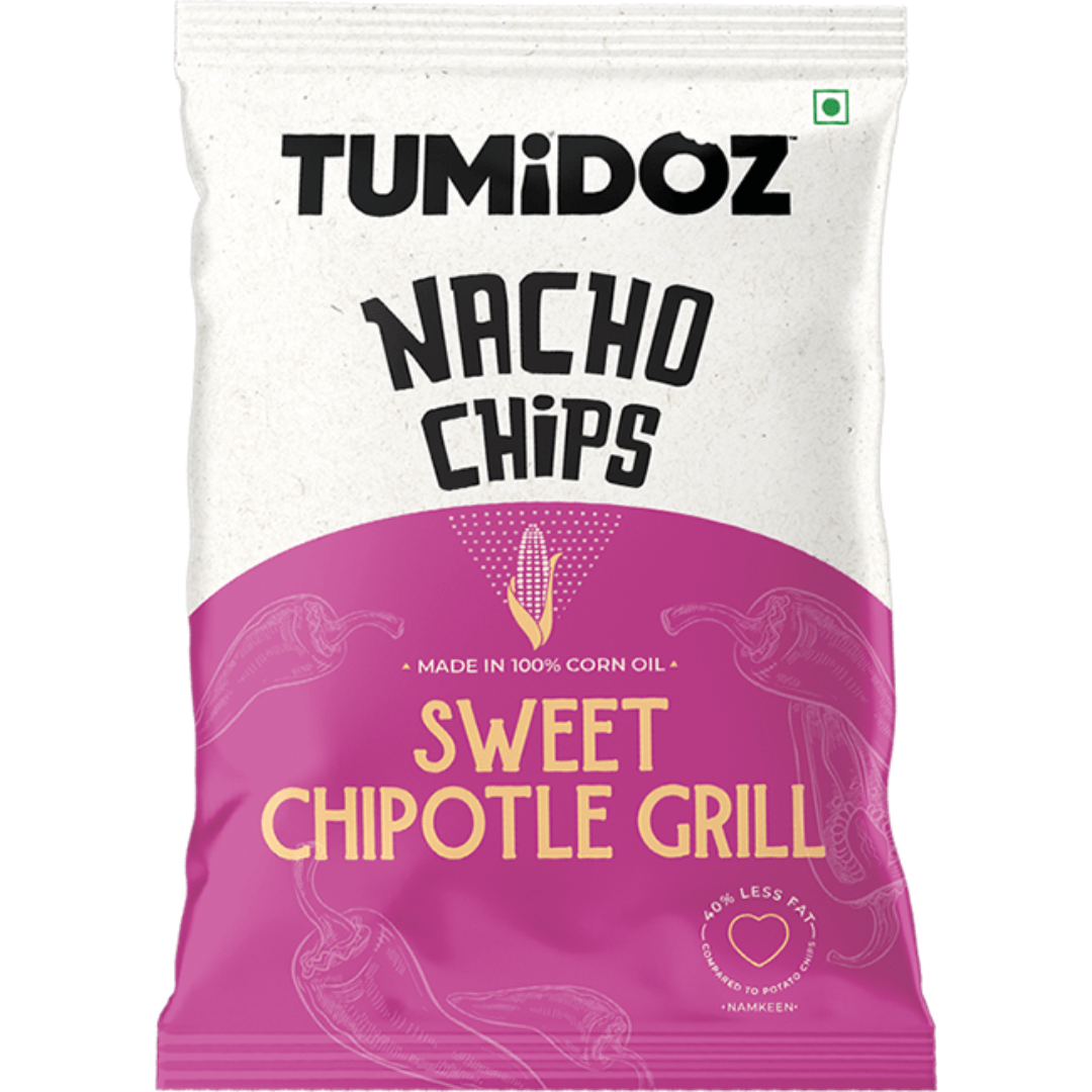 Sweet Chipotle Grill Nacho Chips 60 gm Tumidoz