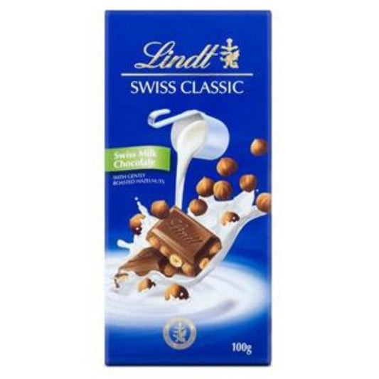 Swiss Classic Milk Hazelnut Chocolate 100g Lindt