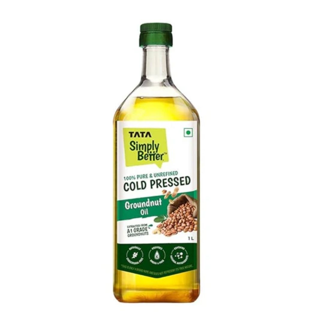 TSB Coldpressed Groundnut Oil 1ltr Tata Simply Better