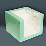 Tall Cake Box - (10_x10_x8_) - Mint ( Window)