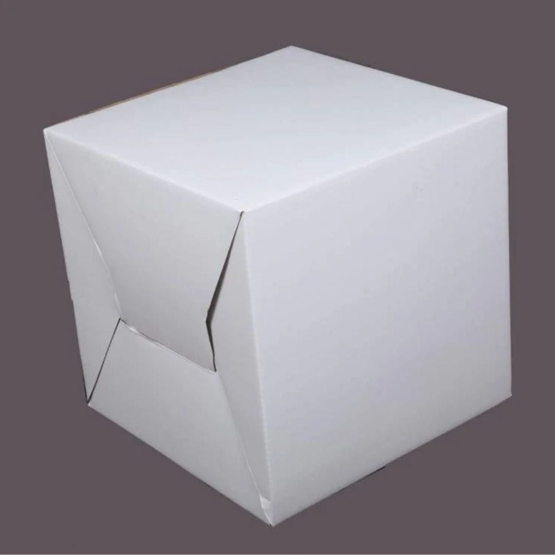 Tall Cake Box (10x10x10) Plain White