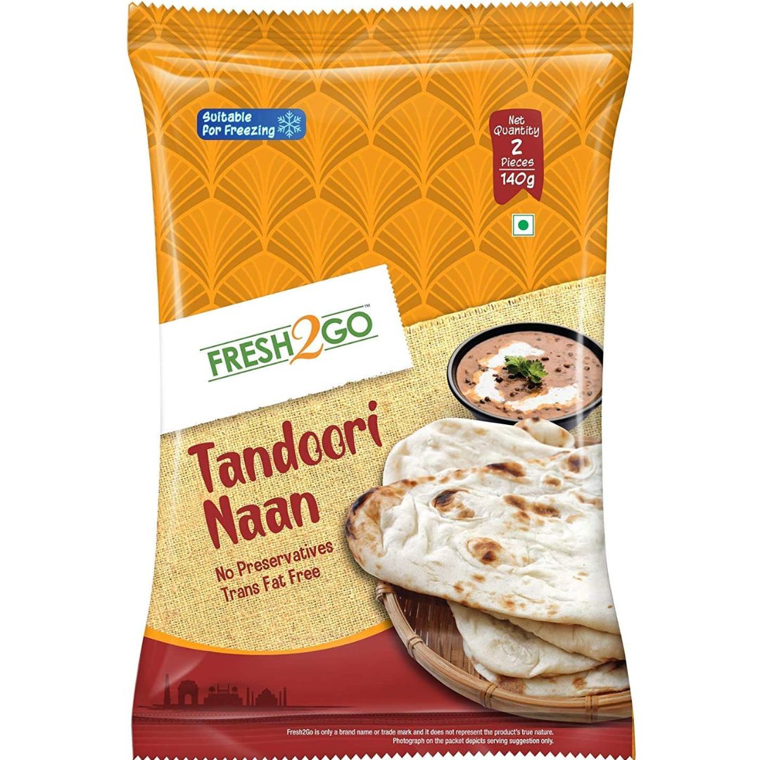 Tandoori Naan (Frozen) 70 gm  Fresh2Go