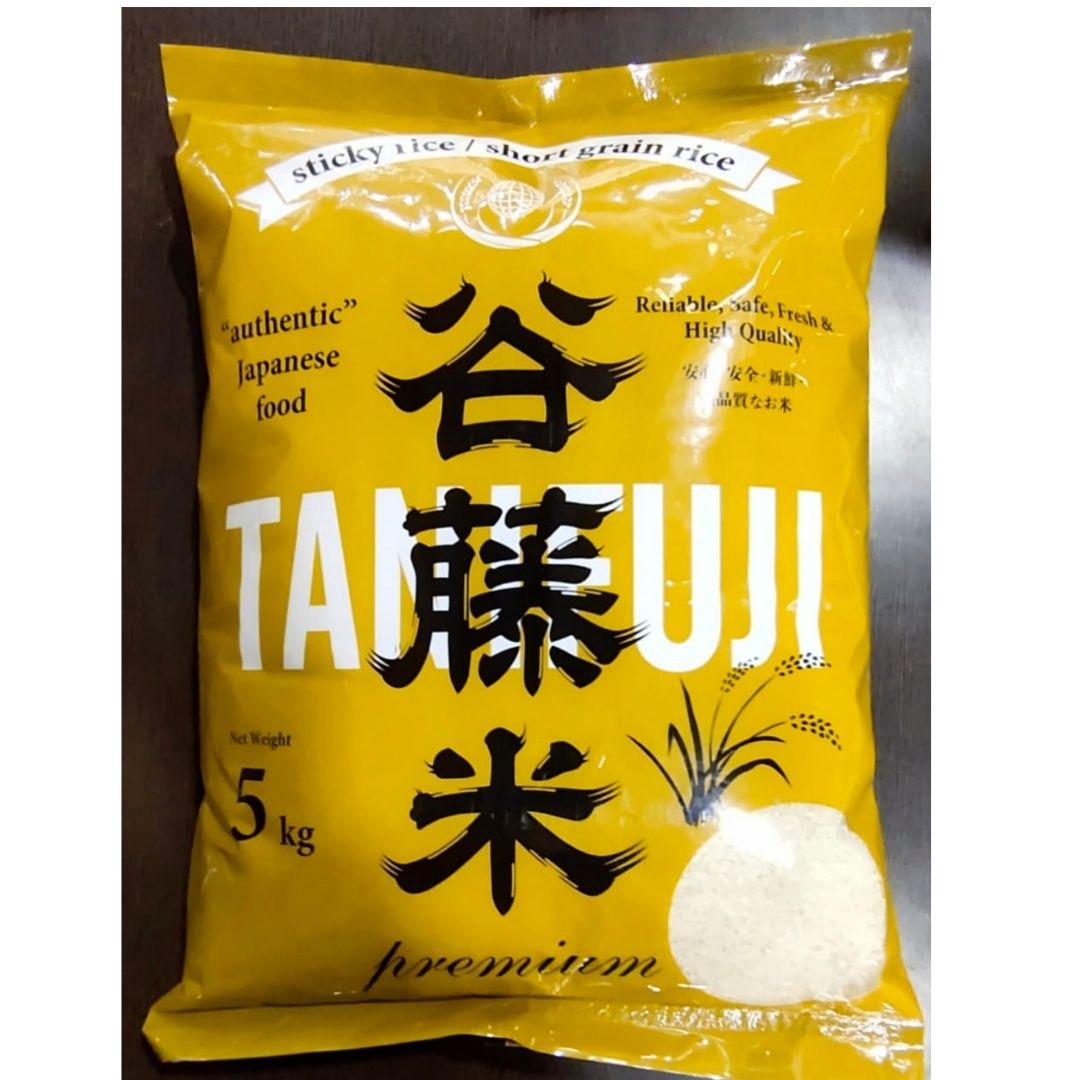 Sticky Short Grain Sushi Rice, 5 KG Tanifuji