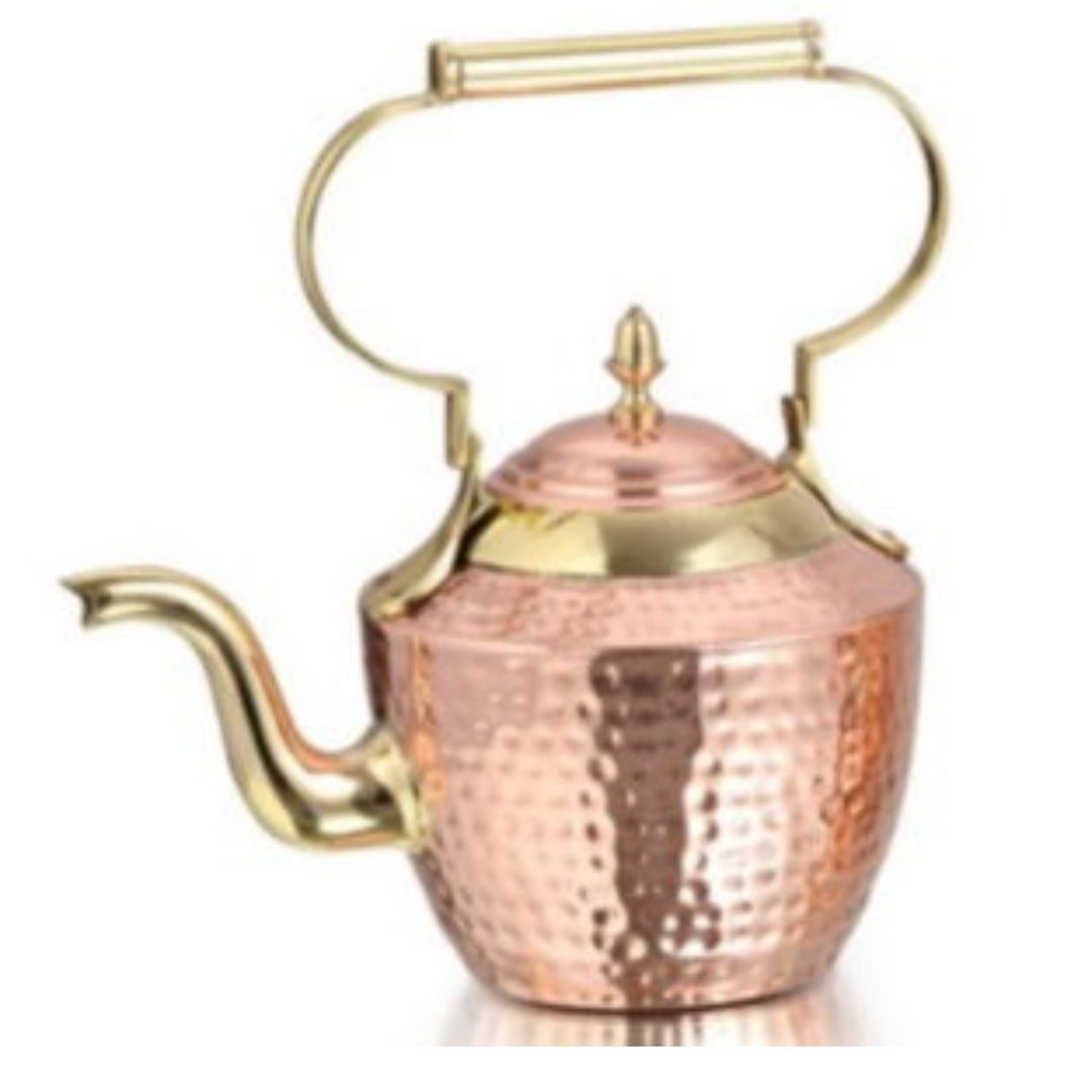 Tea Kettle – Brass Handle (2100ml) La Coppera