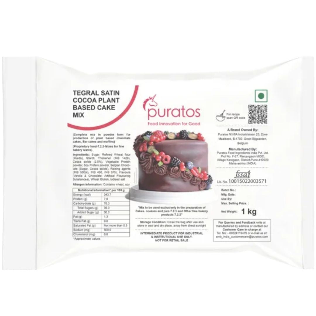 Tegral Satin Cocoa Plant Base Cake Mix Puratos