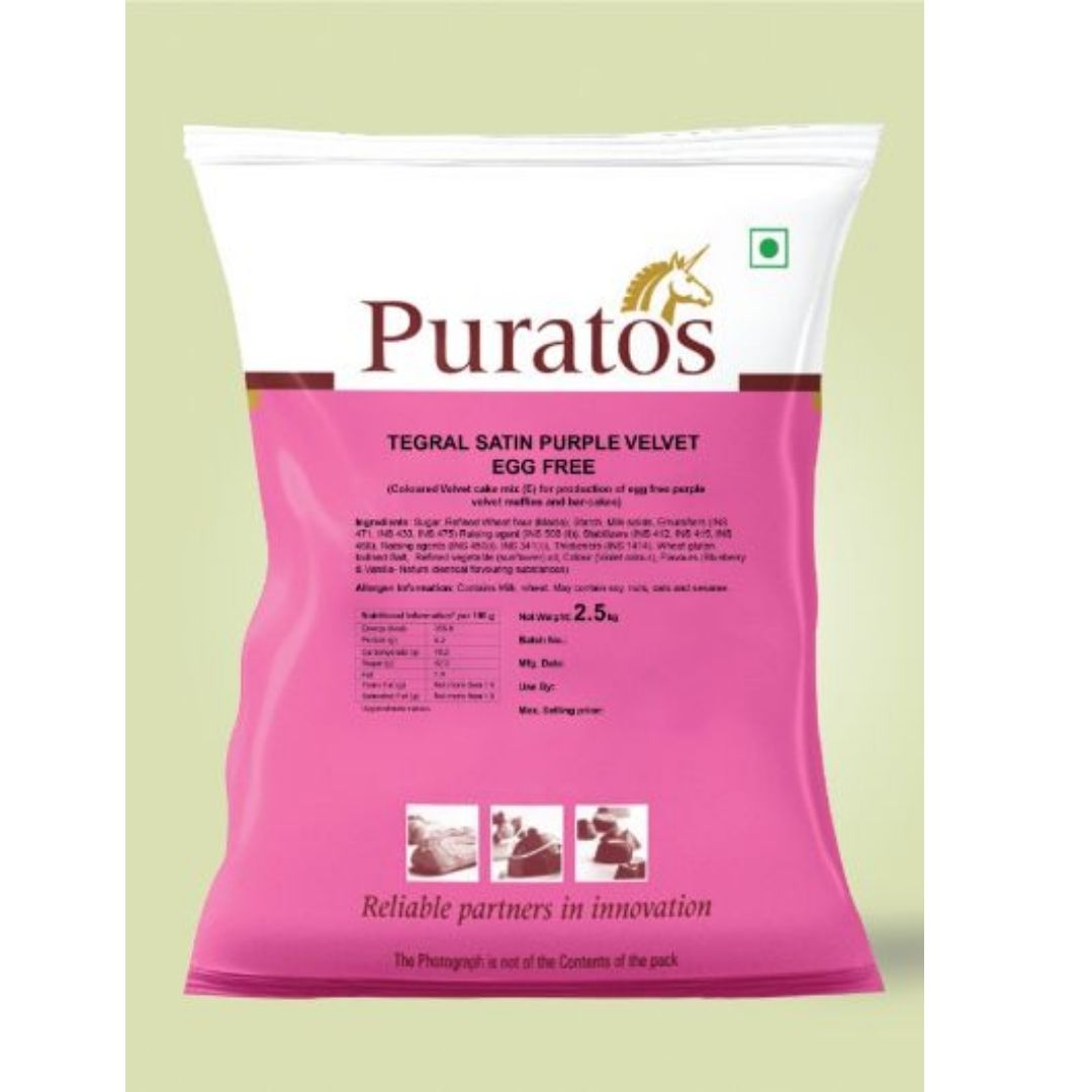 Tegral Satin Purple Velvet Egg Free Puratos