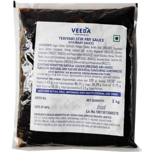 Teriyaki Stir-fry Sauce 1 Kg Veeba