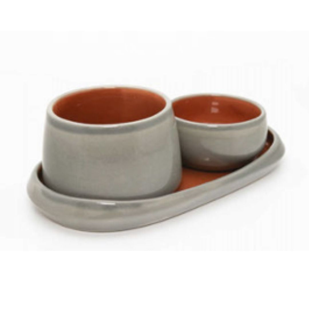 Terracotta Collection Dessert Platter Set Round Edge Katori D-8cm_H-4cm ArtEvo