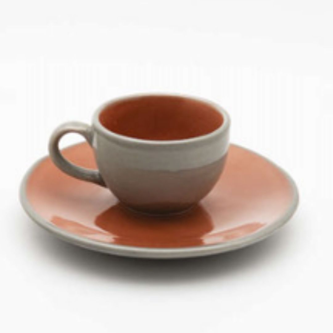 Terracotta Collection Espresso Cup & Saucer D-6cm_H-4cm ArtEvo