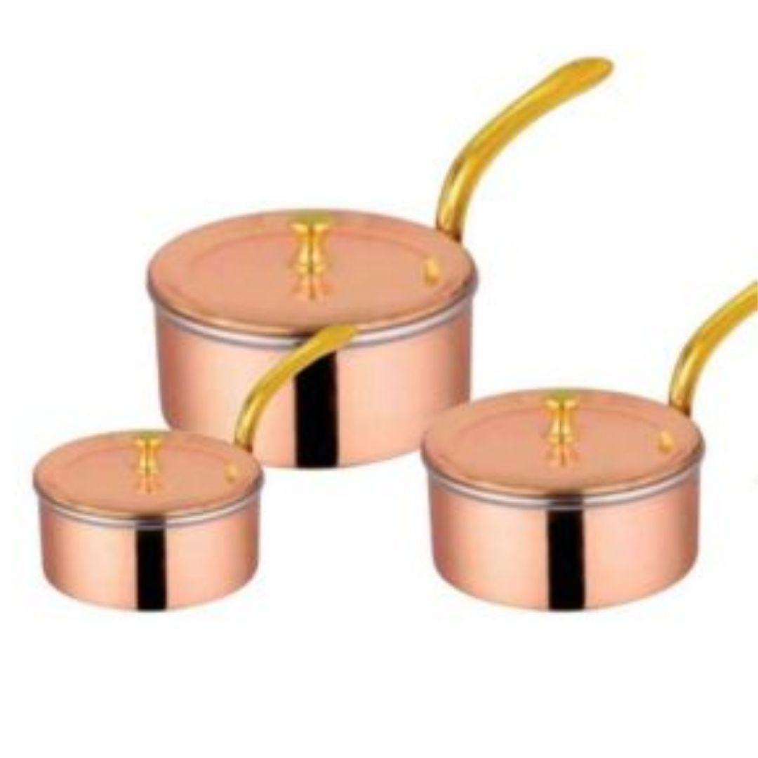 Tiny Copper Sauce Pan With Lid CSP-911 (1 Portion )  Venus