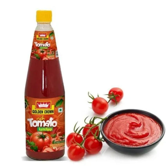 Tomato Ketchup  (Glass Bottle) 1 Kg  Golden Crown