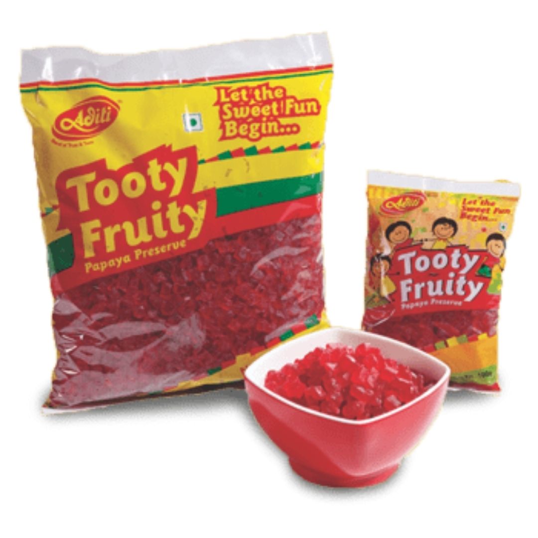 Tooty-Fruity (Red) 100gm  Aditi