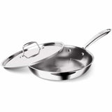 Triply Stainless Steel Fry Pan With Lid  Milton