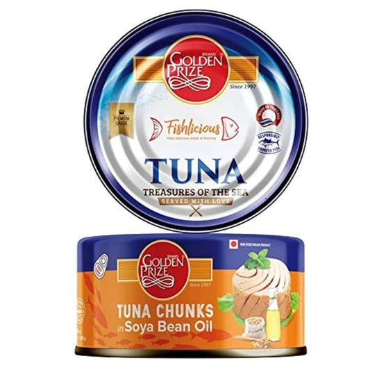 Tuna Chunk in Soyabean Oil 185g Golden Prize