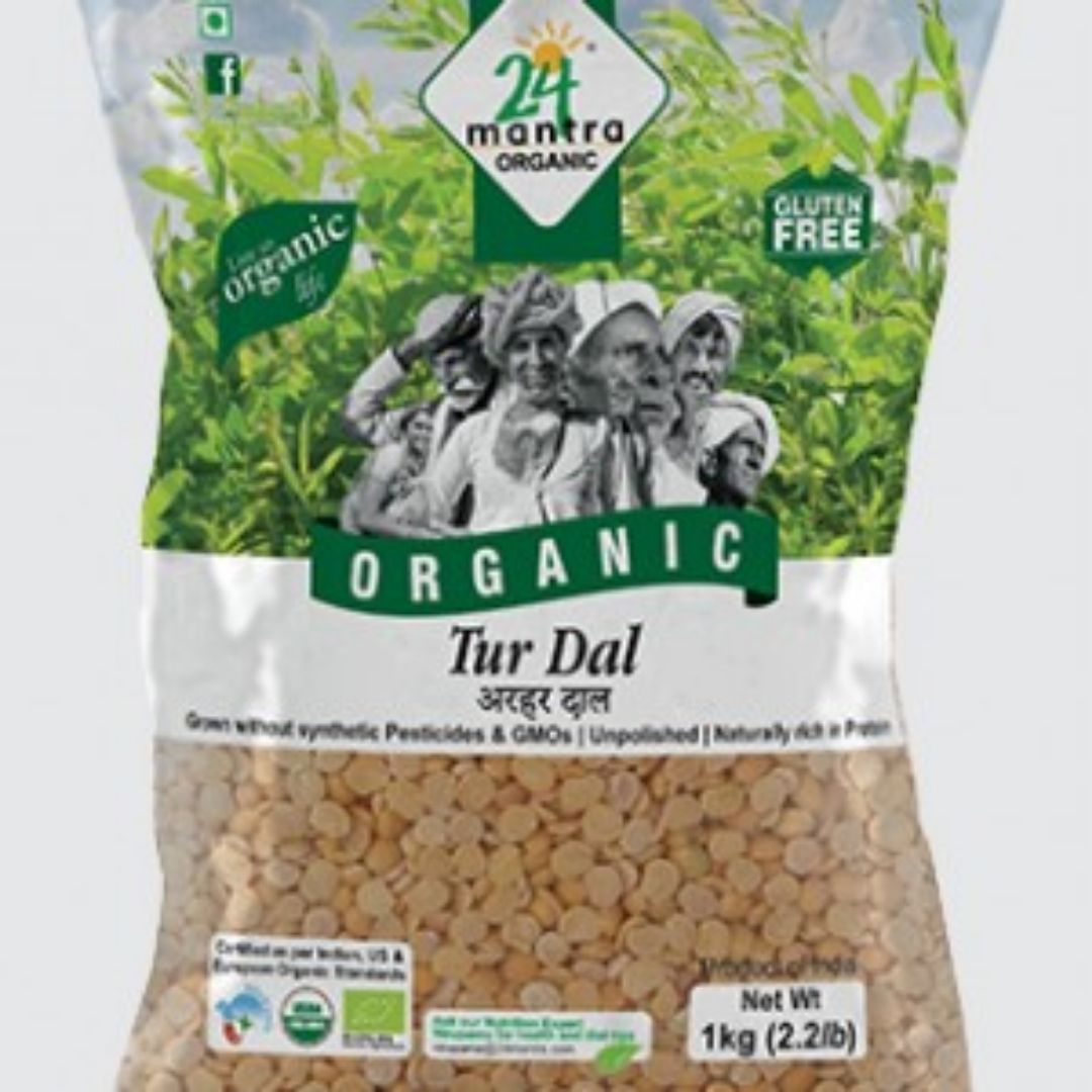 Tur Dal 1kg 24 Mantra Organic