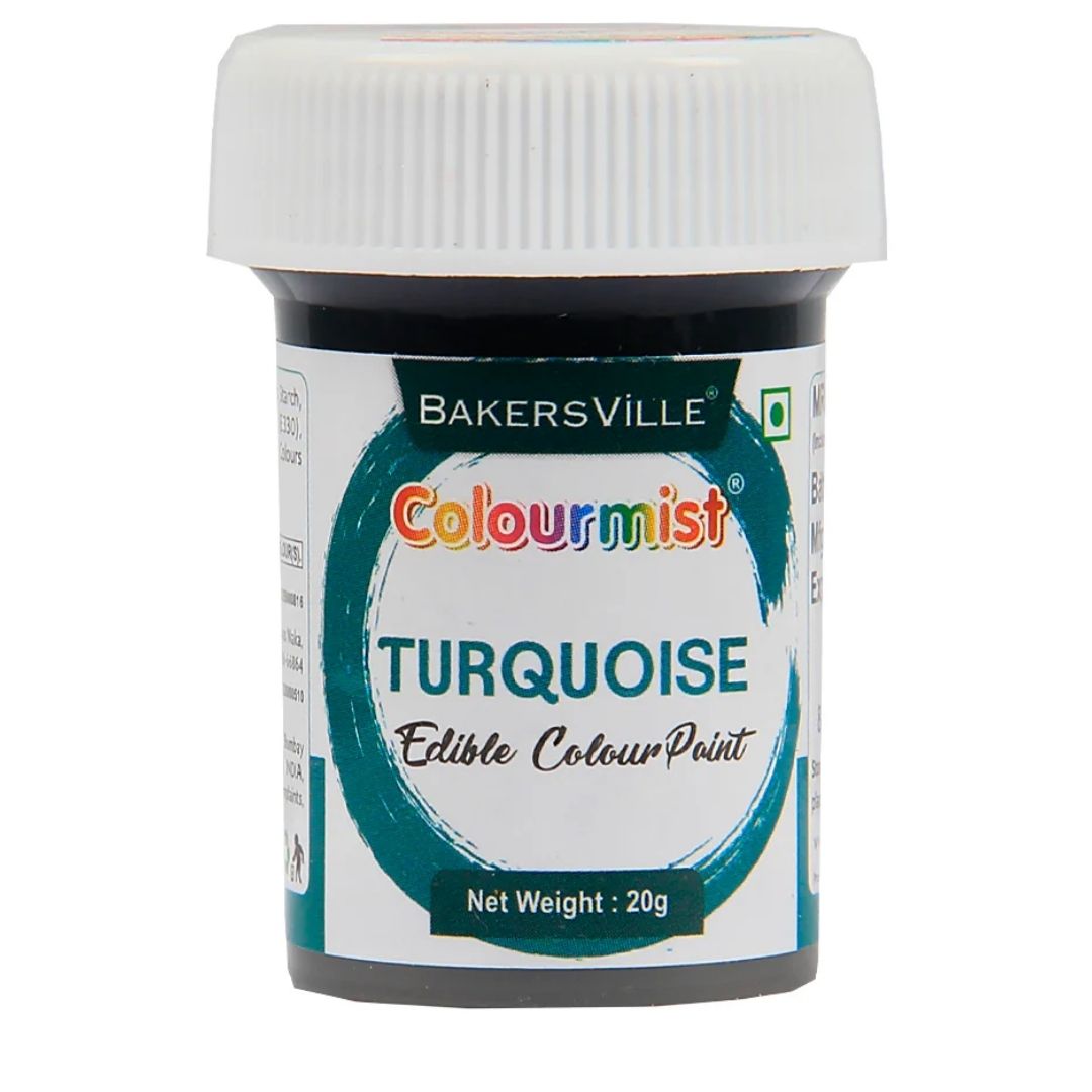 Turquoise Edible Colour Paint 20g Colourmist