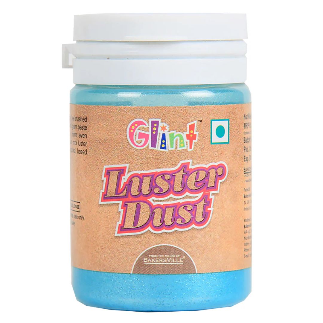 Turquoise Edible Luster Dust 10g Glint