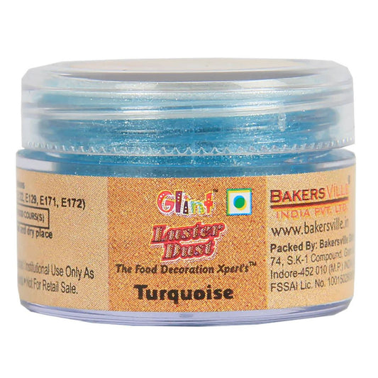 Turquoise Edible Luster Dust 5g Glint