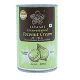 Unsweetened Coconut Cream, 400ml Isvaari