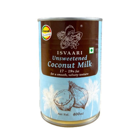 Unsweetened Coconut Milk 400g Isvaari