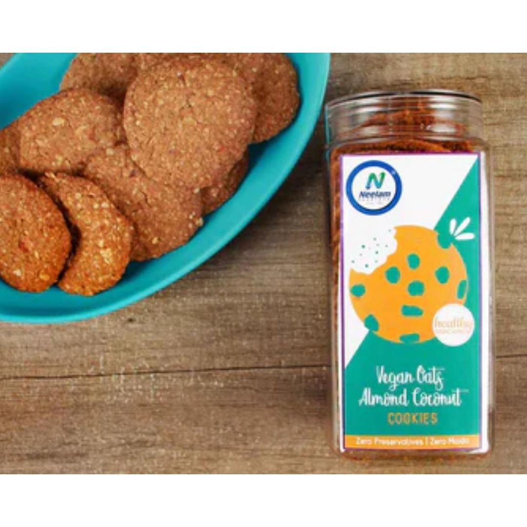 VEGAN OATS ALMOND COCONUT COOKIE 250G NEELAM