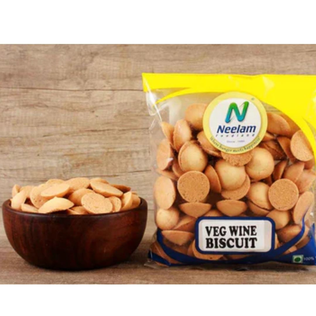 VEG WINE BISCUITS 200G NEELAM