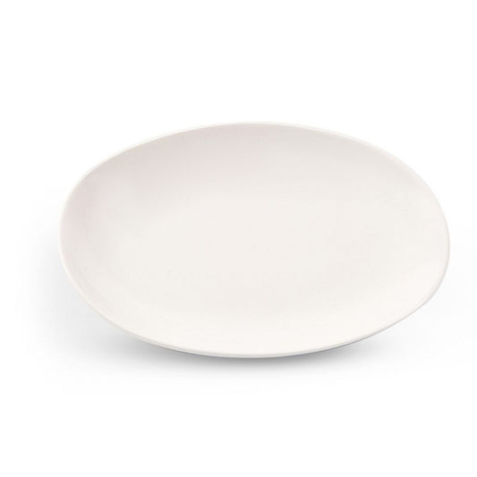 VITAL COUPE OVAL RIMLESS PLATE Ivory