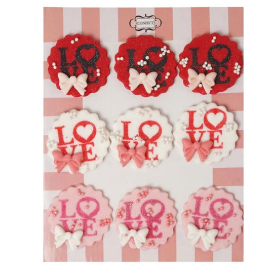 Valentine LOVE cake & cupcake Topper VT 001 60 gms Confect