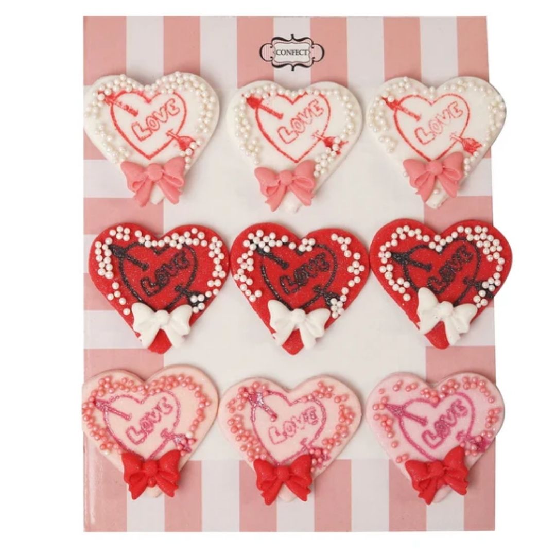 Valentine Love Heart cake & cupcake topper VT 005 60 gms Confect