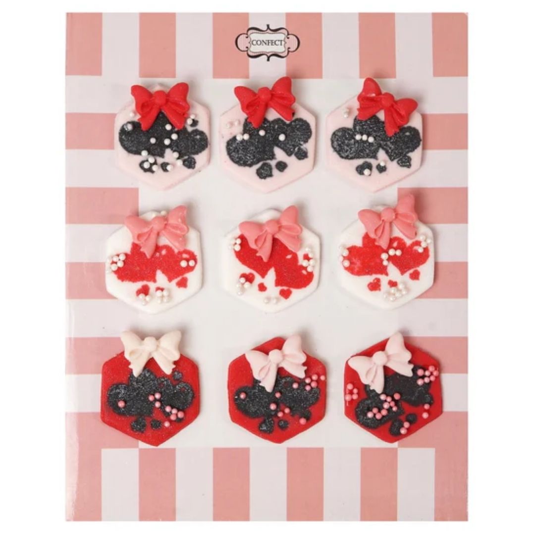 Valentine heart cake & cupcake Topper VT 003 60 gms Confect