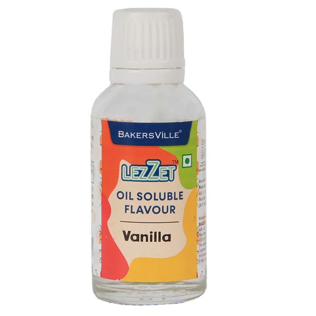 Vanilla  Lezzet Oil Soluble Flavour 30ml Bakersville