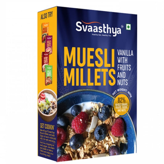 Vanilla With Fruits & Nuts Muesli Millets 400g Svaasthya