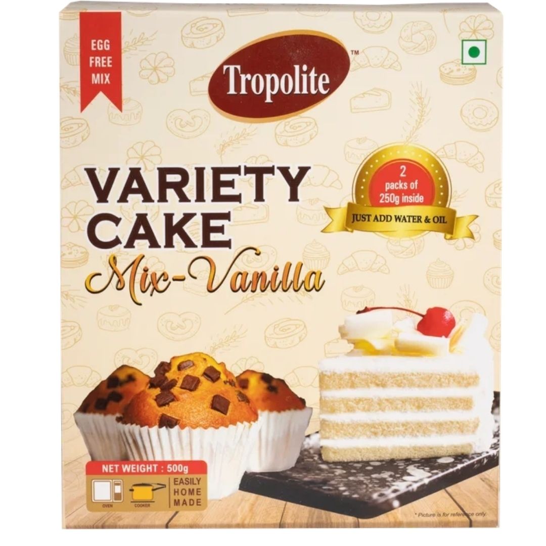 Variety Mix Eggless Cake Premixes 500g Tropolite