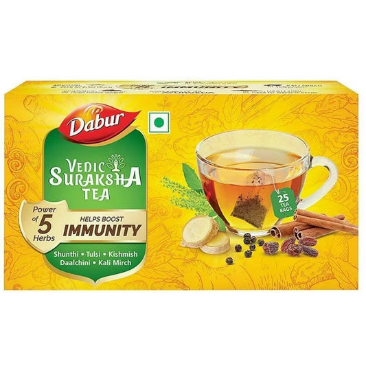 Vedic Suraksha Black Tea (1.5 gm x 25 pcs)  Dabur