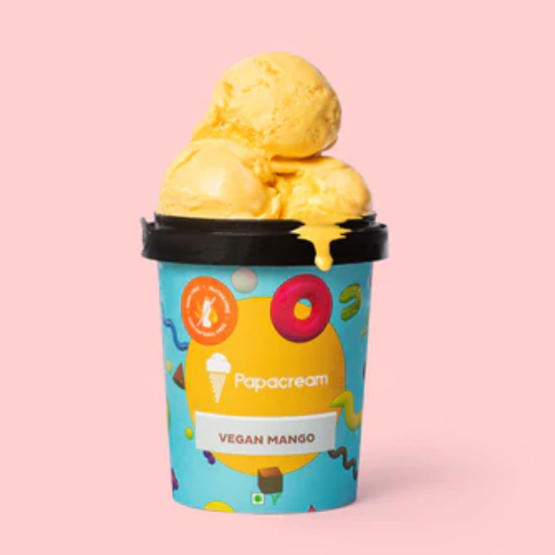 Vegan Mango Ice Cream 450ml Papacream