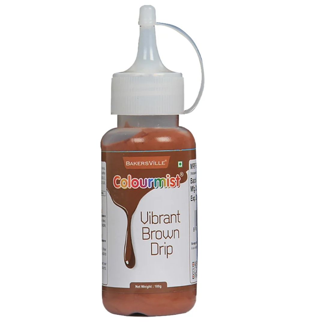 Vibrant Brown Colourmist Cake Decorating Drip 100g Bakersville