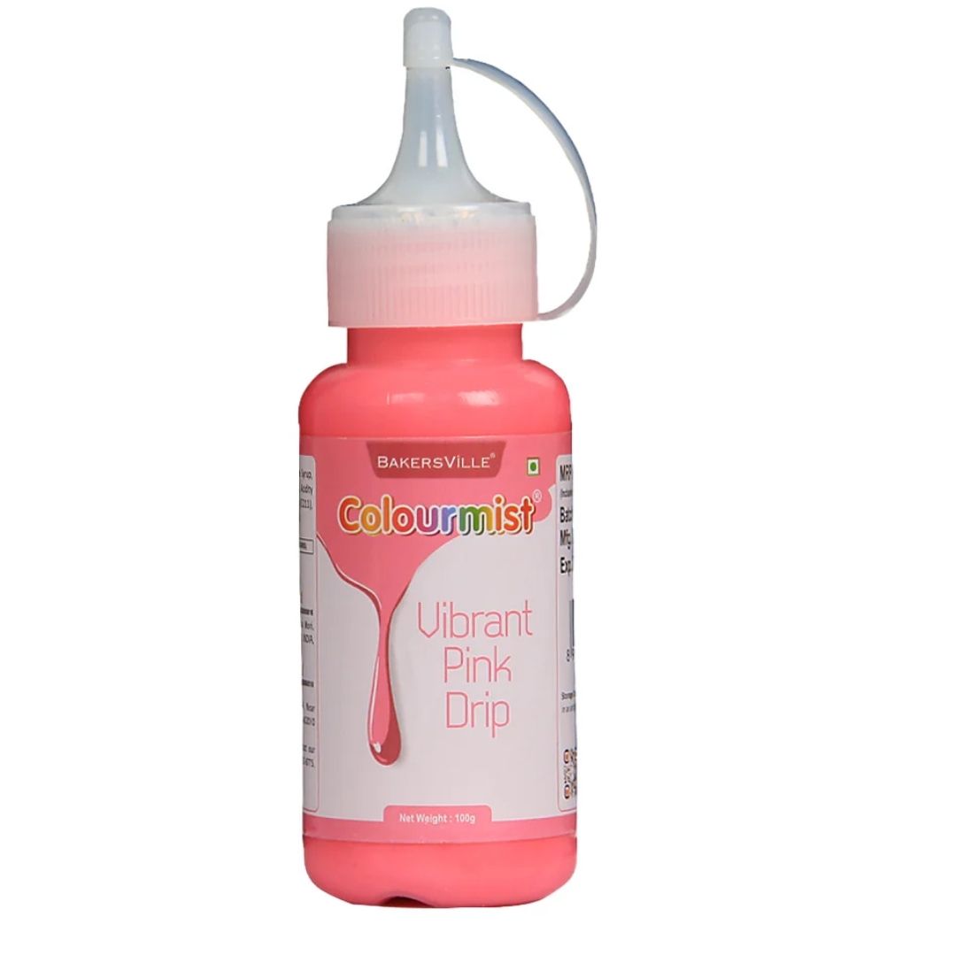 Vibrant Pink Colourmist Cake Decorating Drip 100g Bakersville