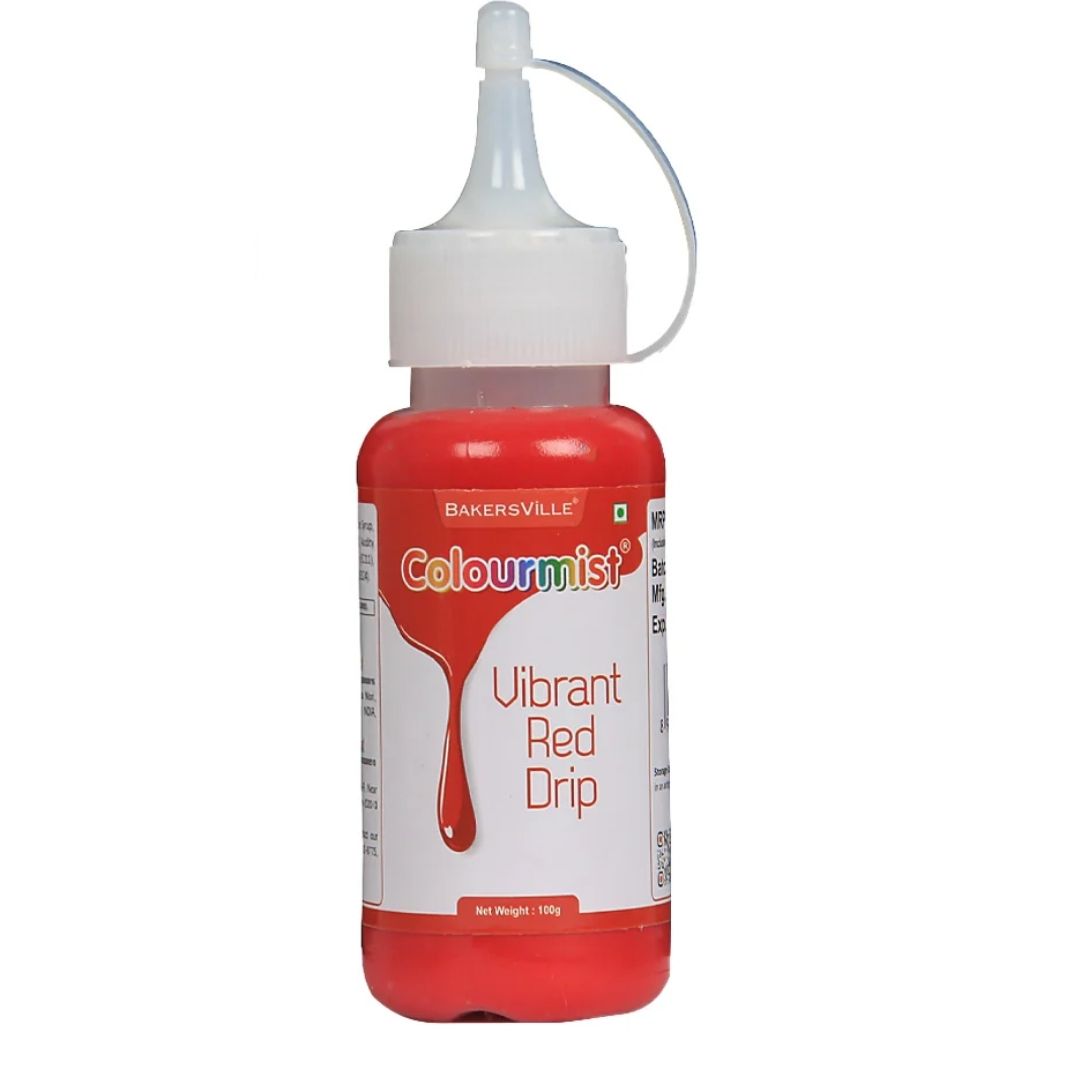 Vibrant Red Colourmist Cake Decorating Drip 100g Bakersville