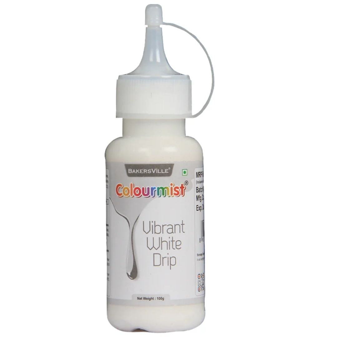 Vibrant White Colourmist Cake Decorating Drip 100g Bakersville