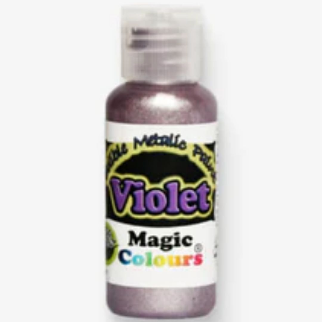 Violet Edible Metallic Paints Magic Colours