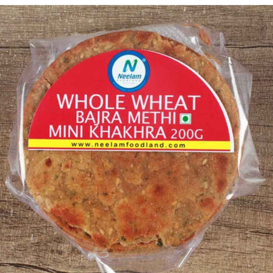 WHOLE WHEAT BAJRI METHI KHAKHRA 200G NEELAM