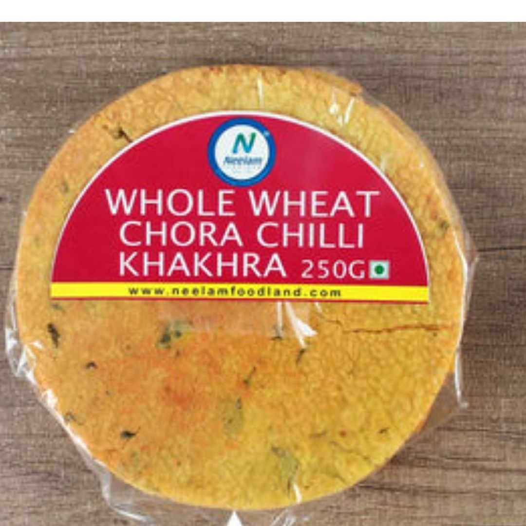 WHOLE WHEAT CHORA CHILLY KHAKHRA 250G NEELAM