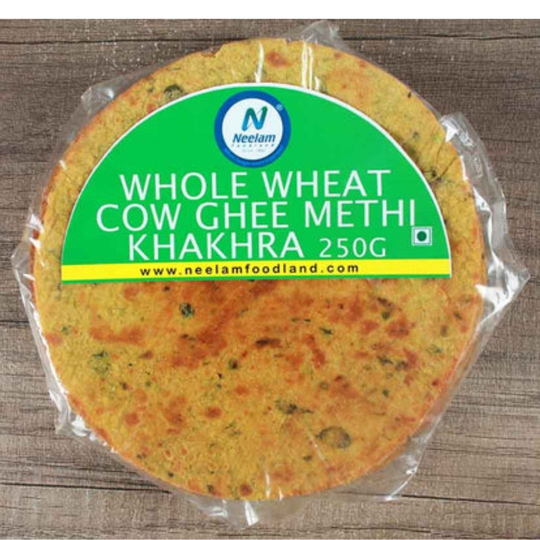 WHOLE WHEAT COW GHEE METHI KHAKHRA 250G NEELAM