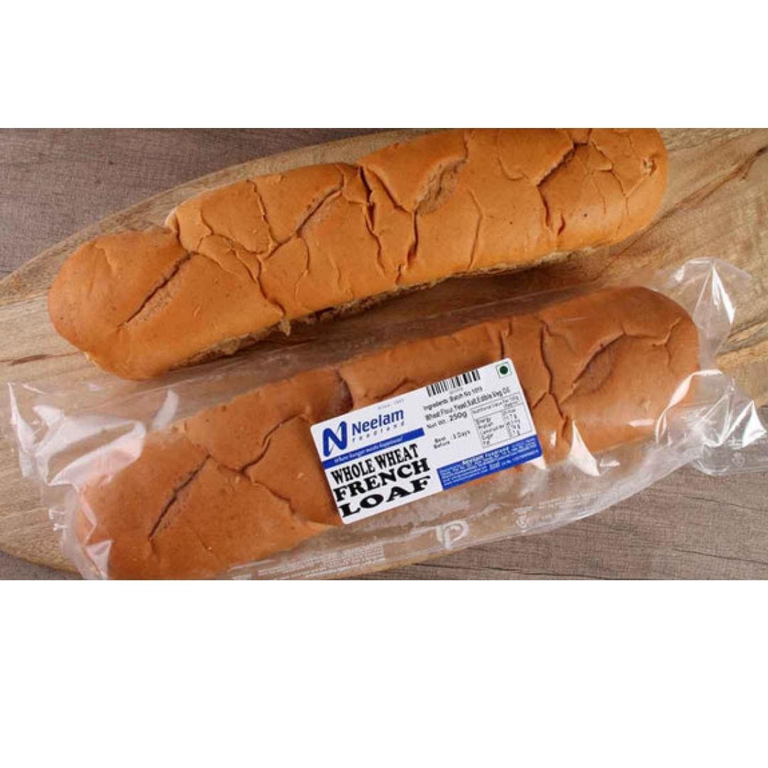 WHOLE WHEAT FRENCH LOAF 250G NEELAM