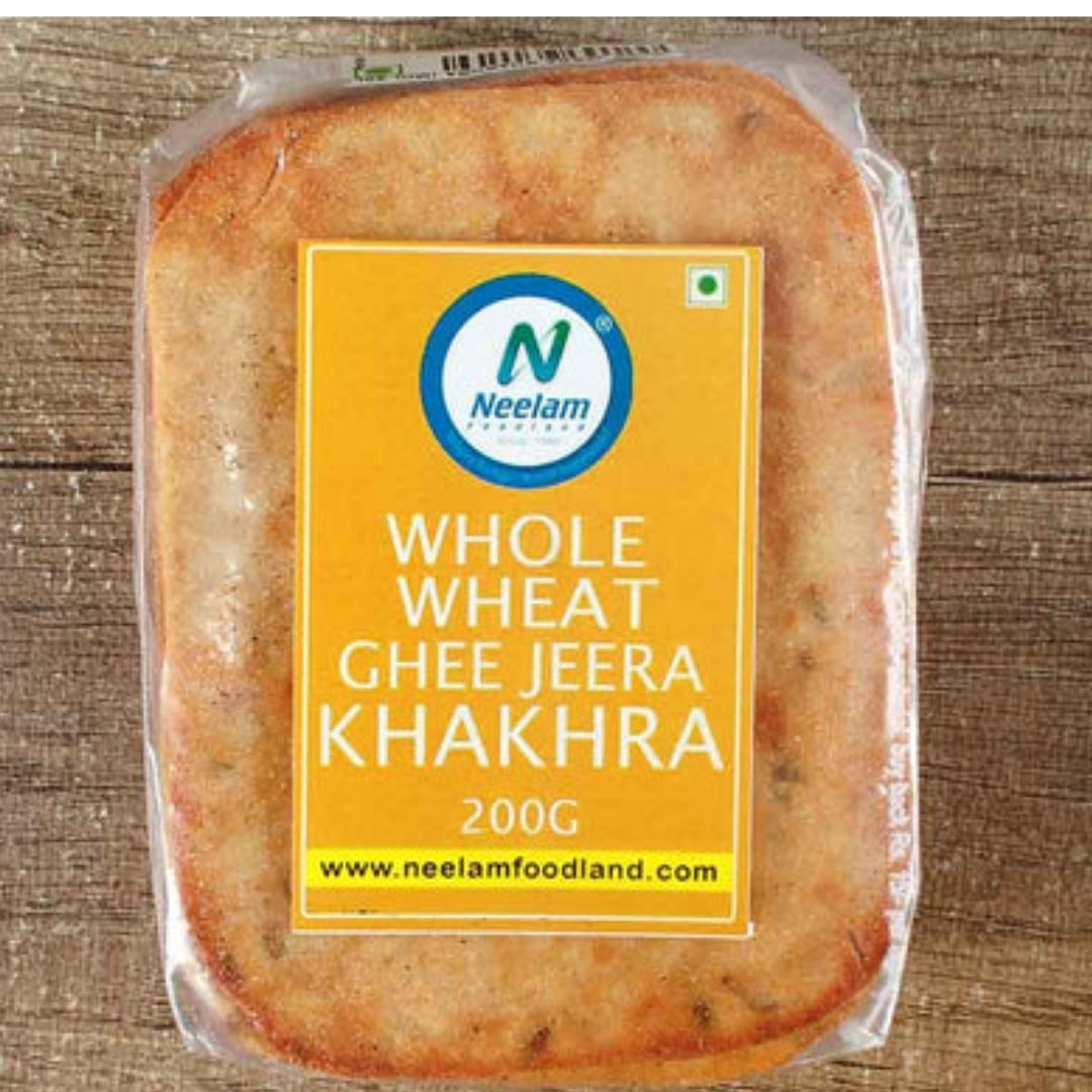 WHOLE WHEAT GHEE JEERA KHAKHRA 200G NEELAM