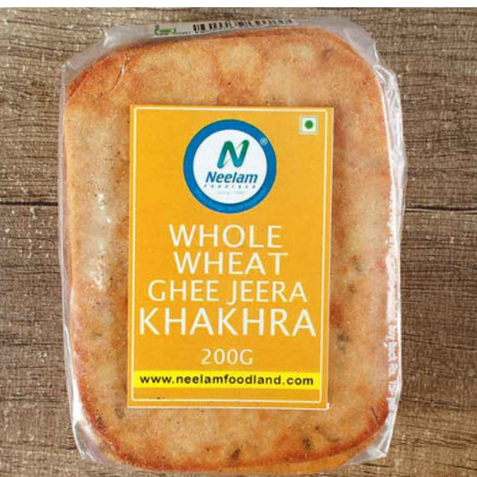 WHOLE WHEAT GHEE JEERA KHAKHRA 200G NEELAM